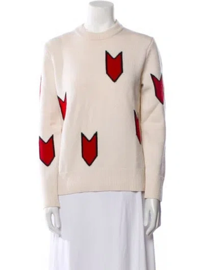 Pre-owned Rag & Bone Merino Wool Printed Sweater In Neutral