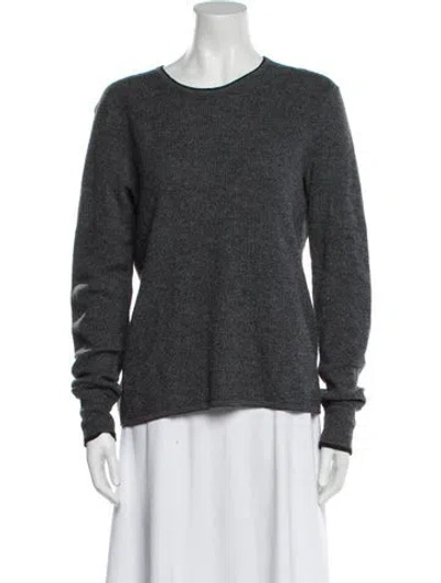 Pre-owned Rag & Bone Merino Wool Scoop Neck Sweater In Gray