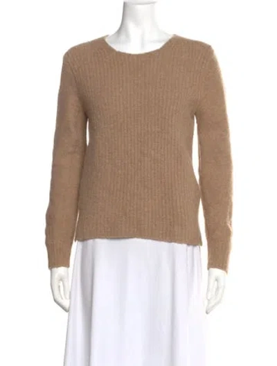 Pre-owned Rag & Bone Merino Wool Scoop Neck Sweater In Neutral