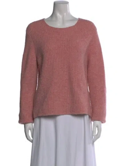 Pre-owned Rag & Bone Merino Wool Scoop Neck Sweater In Pink