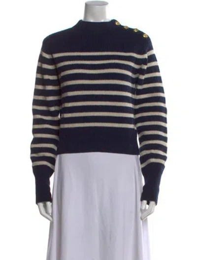 Pre-owned Rag & Bone Merino Wool Striped Sweater