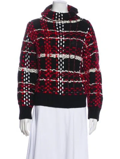 Pre-owned Rag & Bone Merino Wool Striped Sweater In Black