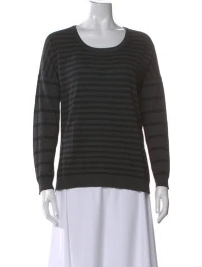 Pre-owned Rag & Bone Merino Wool Striped Sweater In Gray