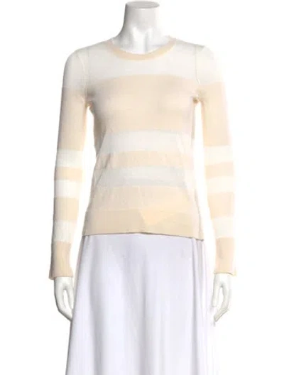 Pre-owned Rag & Bone Merino Wool Striped Sweater In Neutral
