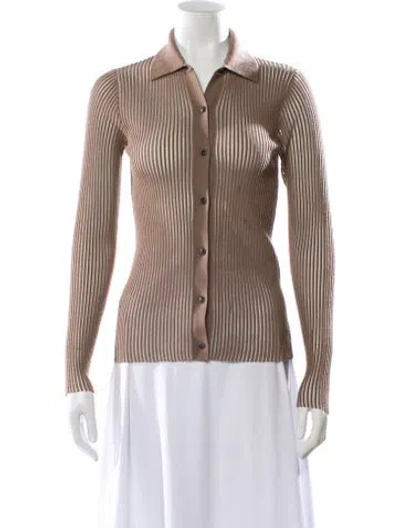 Pre-owned Rag & Bone Merino Wool Striped Sweater In Neutral