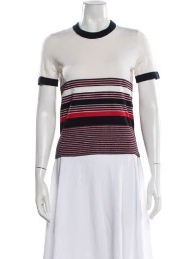 Pre-owned Rag & Bone Merino Wool Striped Sweater In Neutral