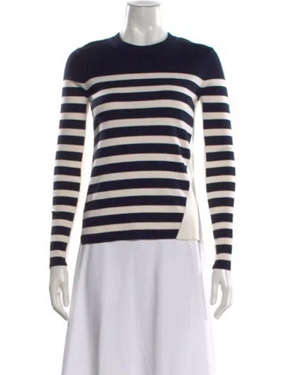 Pre-owned Rag & Bone Merino Wool Striped Sweater In Neutral