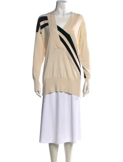 Pre-owned Rag & Bone Merino Wool Striped Sweater In Neutrals