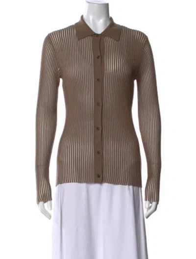 Pre-owned Rag & Bone Merino Wool Striped Sweater In Neutrals