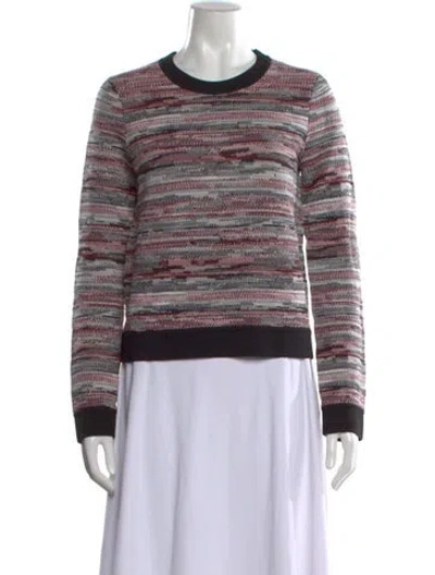 Pre-owned Rag & Bone Merino Wool Striped Sweater W/ Tags In Grey