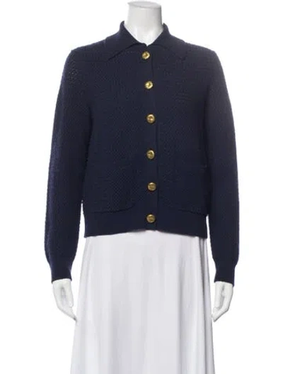 Pre-owned Rag & Bone Merino Wool Sweater In Blue