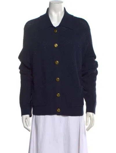 Pre-owned Rag & Bone Merino Wool Sweater In Blue