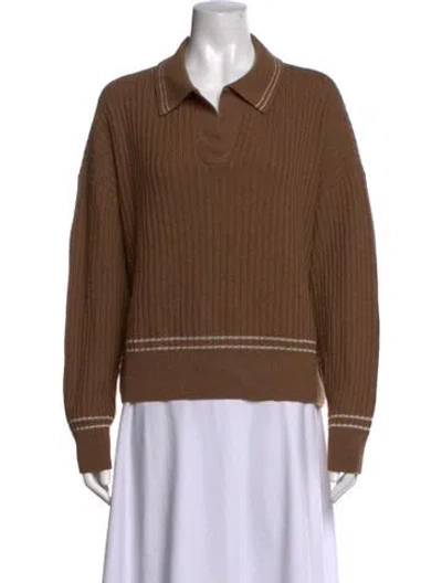 Pre-owned Rag & Bone Merino Wool Sweater In Brown