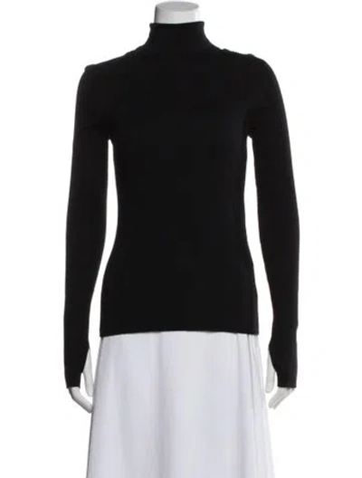 Pre-owned Rag & Bone Merino Wool Turtleneck Sweater In Black