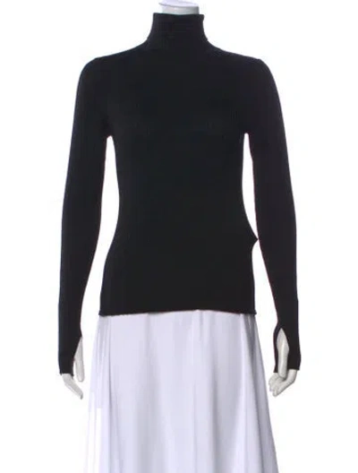 Pre-owned Rag & Bone Merino Wool Turtleneck Sweater In Black