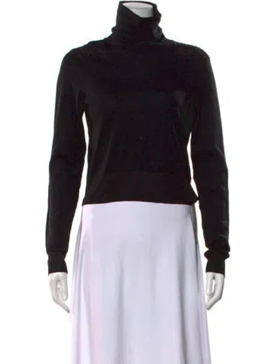 Pre-owned Rag & Bone Merino Wool Turtleneck Sweater In Black