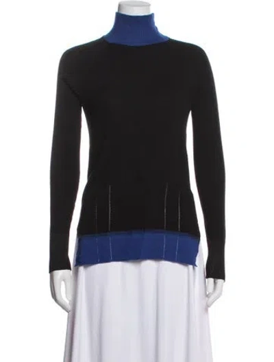 Pre-owned Rag & Bone Merino Wool Turtleneck Sweater In Blue