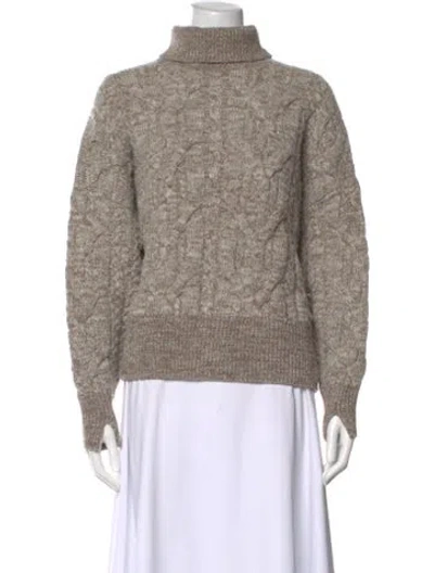 Pre-owned Rag & Bone Merino Wool Turtleneck Sweater In Gray