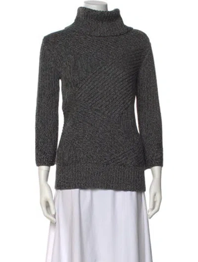 Pre-owned Rag & Bone Merino Wool Turtleneck Sweater In Gray