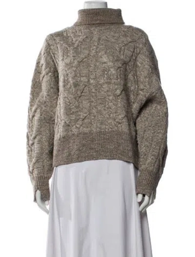 Pre-owned Rag & Bone Merino Wool Turtleneck Sweater In Gray