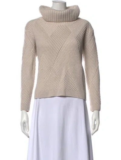 Pre-owned Rag & Bone Merino Wool Turtleneck Sweater In Neutral