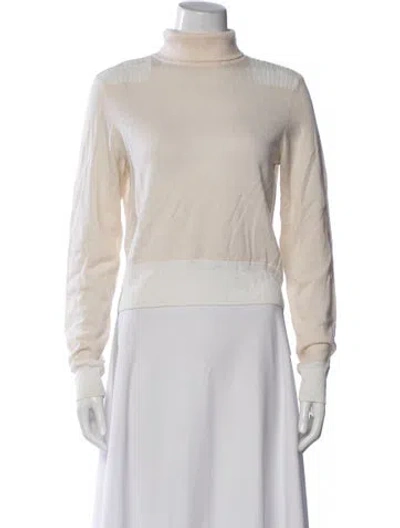 Pre-owned Rag & Bone Merino Wool Turtleneck Sweater In Neutrals