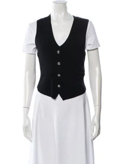 Pre-owned Rag & Bone Merino Wool Vest In Black