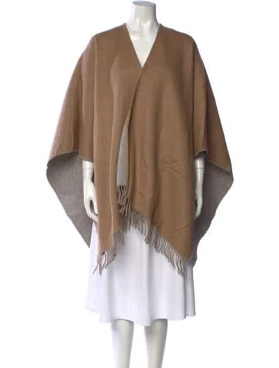 Pre-owned Rag & Bone Merino Wool V-neck Sweater In Brown