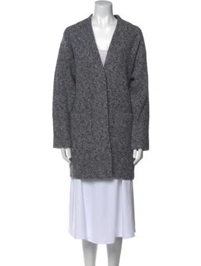 Pre-owned Rag & Bone Merino Wool V-neck Sweater In Gray