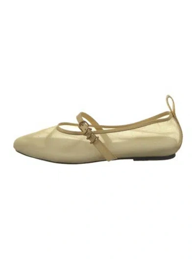 Pre-owned Rag & Bone Mesh Ballet Flats In Yellow