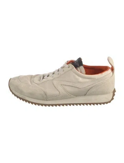 Pre-owned Rag & Bone Mesh Printed Sneakers In Green