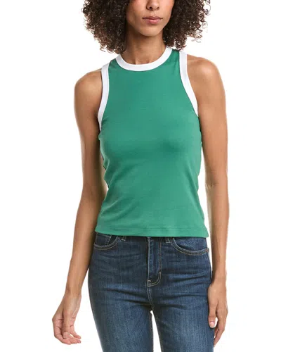 Rag & Bone Mia Ringer Tank In Green