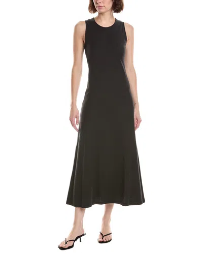 Rag & Bone Mica Bias Cut Midi Dress In Black