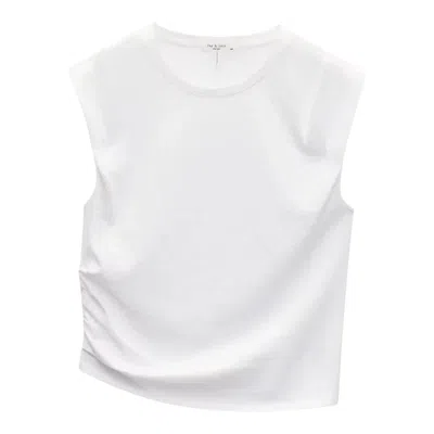Rag & Bone Mica Cropped Tank In White