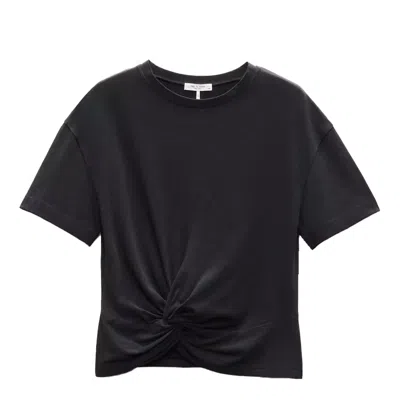 Rag & Bone Mica Draped Tee In Black