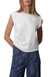 Rag & Bone Mica Gathered Muscle Tee In White