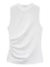 Rag & Bone Mica Wrap Tank Top In White