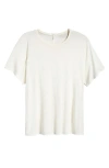 Rag & Bone Michal Linen-blend T-shirt In White
