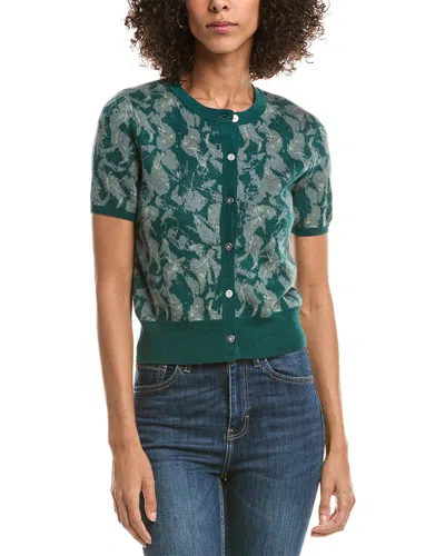 Rag & Bone Michal Wool-blend Cardigan In Green
