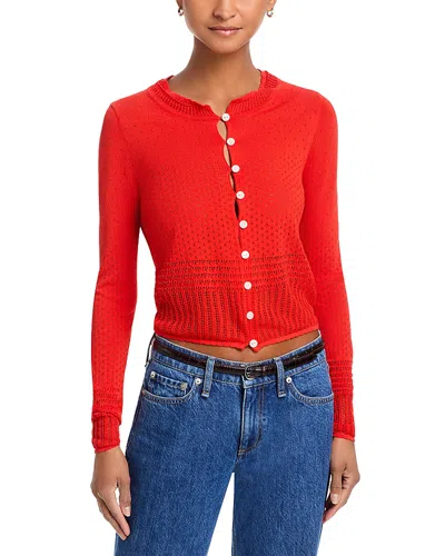 Rag & Bone Michelle Cardigan In Red