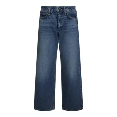 Rag & Bone Mid Blue Cotton Saige Jeans