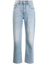 Rag & Bone Mid-rise Bootcut Jeans In Blue