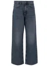 Rag & Bone Mid-rise Washed Denim Jeans In Blue