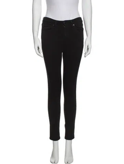 Pre-owned Rag & Bone Mid-rise Skinny Leg Jeans In Black