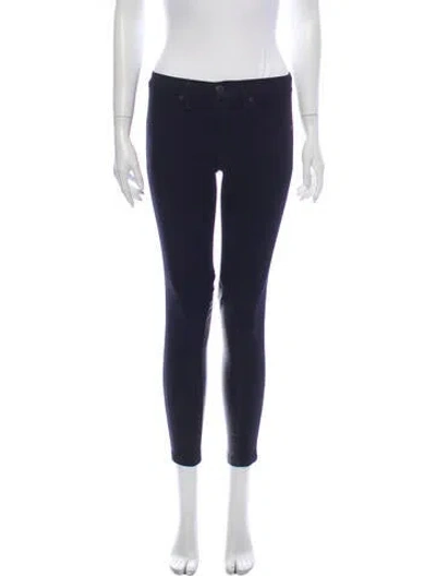Pre-owned Rag & Bone Mid-rise Skinny Leg Jeans In Black