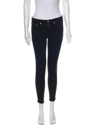 Pre-owned Rag & Bone Mid-rise Skinny Leg Jeans In Black