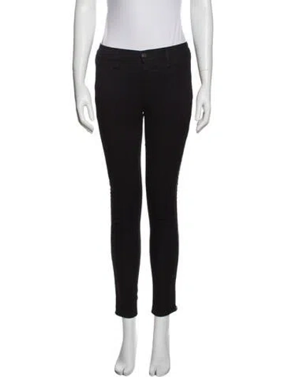 Pre-owned Rag & Bone Mid-rise Skinny Leg Jeans In Black