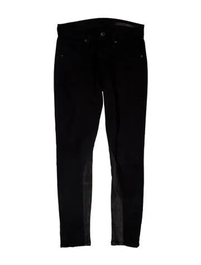 Pre-owned Rag & Bone Mid-rise Skinny Leg Jeans In Black
