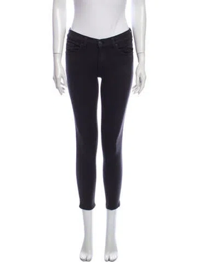 Pre-owned Rag & Bone Mid-rise Skinny Leg Jeans In Black