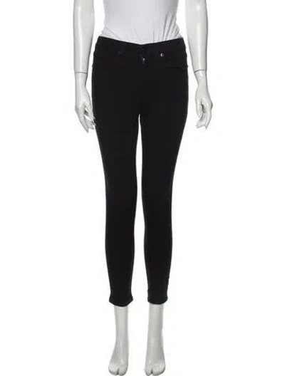 Pre-owned Rag & Bone Mid-rise Skinny Leg Jeans In Black